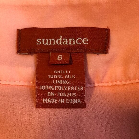 Sundance 100% Silk Drop Waist Pleated Dress - Picture 4 of 4